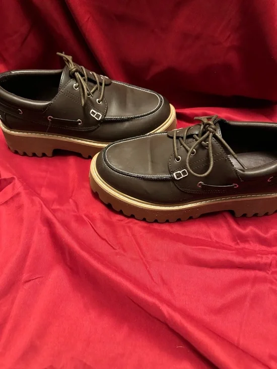 Cushionaire with Memory Foam Women's Beam Chunky Boat Loafer. Chocolate Size 8.5 - Picture 4 of 7